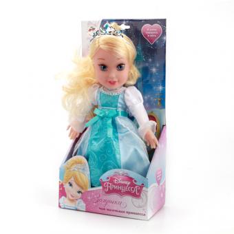 Мягкая игрушка Принцесса Золушка 30 см кукла озвученнаяенная,мягкое тело 